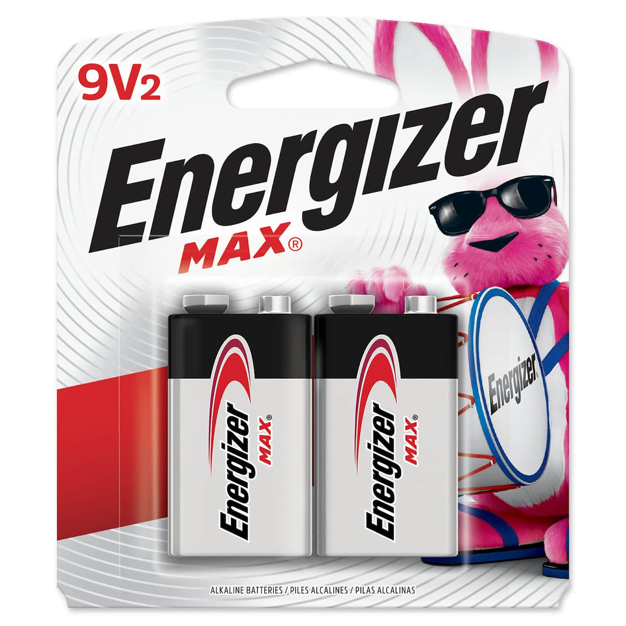 Energizer® MAX Batteries, 9V, 2 Pack